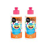 Creme Para Pentear Salon Line Meu Lisinho Kids 250ml-kit 2un