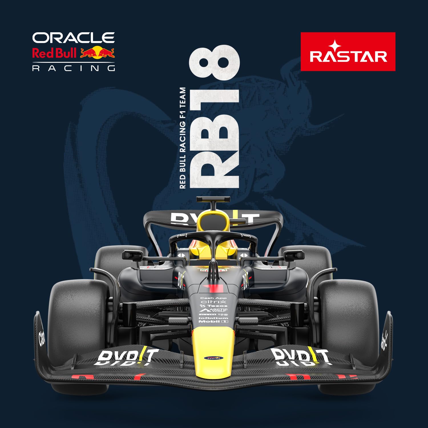 Carro Rc Rastar Red Bull F1 Rb18 2022 Sergio Perez Escala 1/18