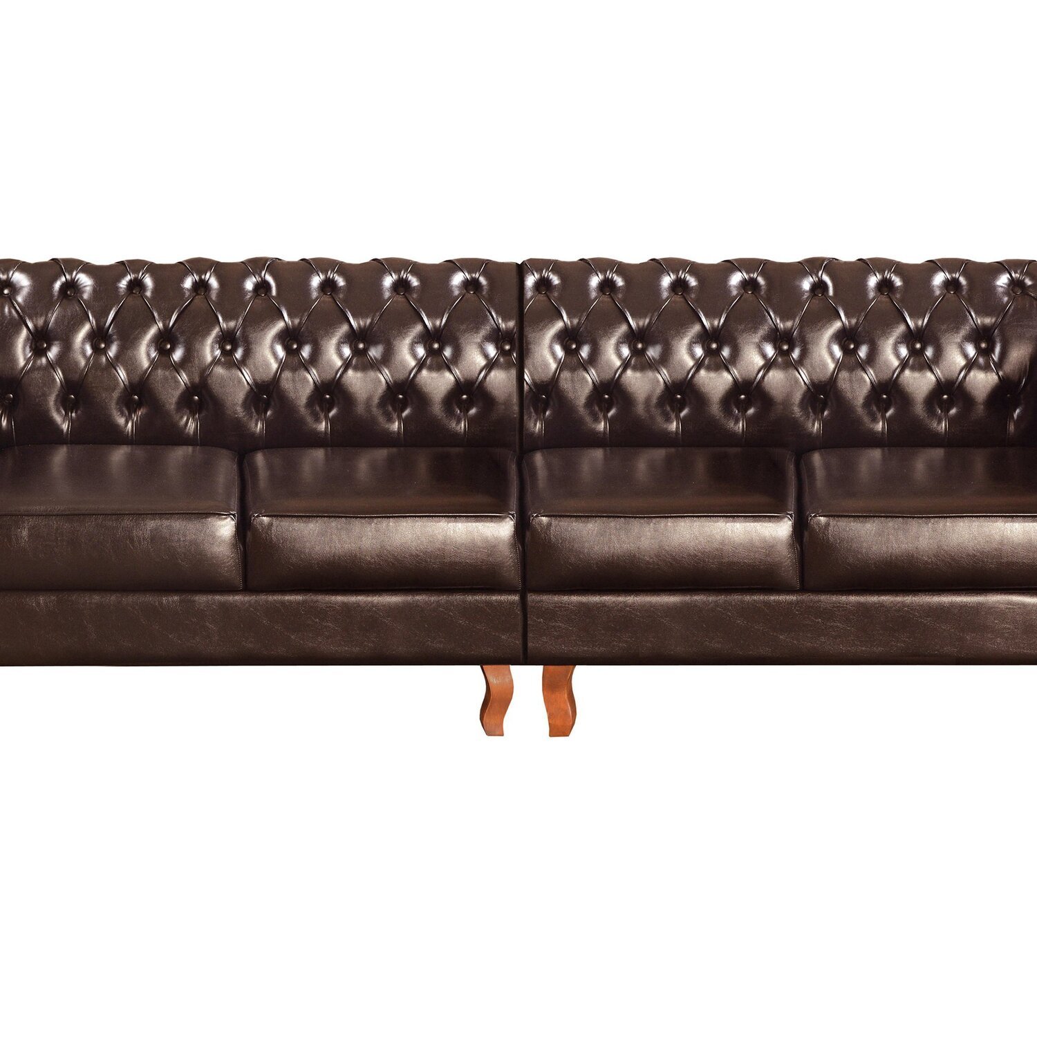 Sofá Duquesa Chesterfield Modulado 4 Lugares Decoração Sara Recepção Café
