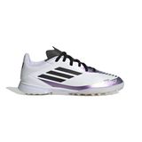 Tênis Adidas F50 League Messi Turf Branco/preto/roxo Unity