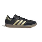 Tênis De Futebol De Salão Adidas Samba Messi Masculinos Preto/dourado