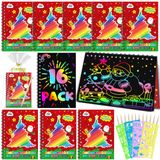 Notebook Party Favors Zmlm Christmas Scratch Art, Pacote Com 16