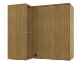 Armário Aéreo Canto Reto 1 Porta 100 Mdf May Cadorin Móveis