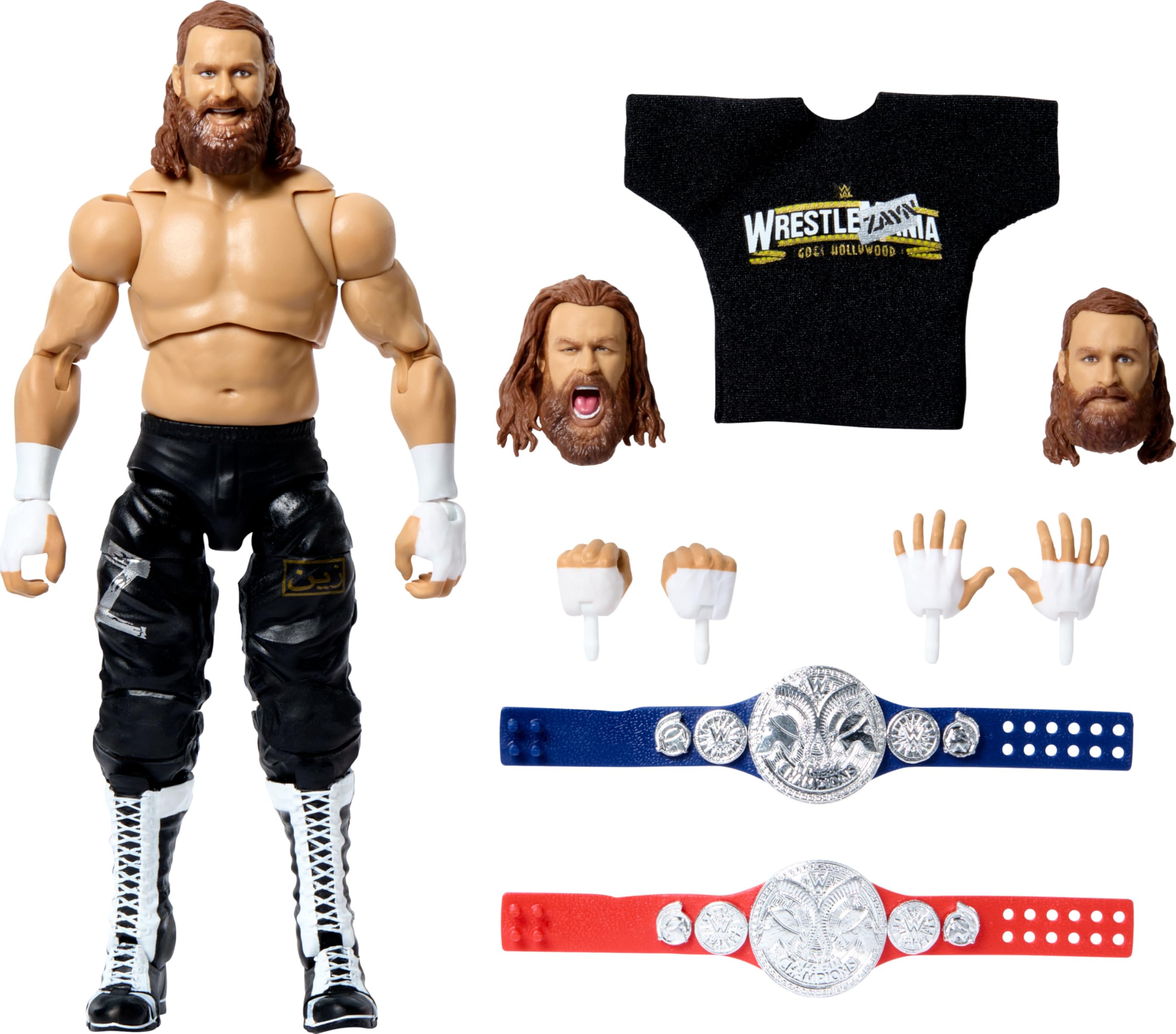 Boneco De Ação Mattel Wwe Ultimate Edition Sami Zayn De 6 Polegadas