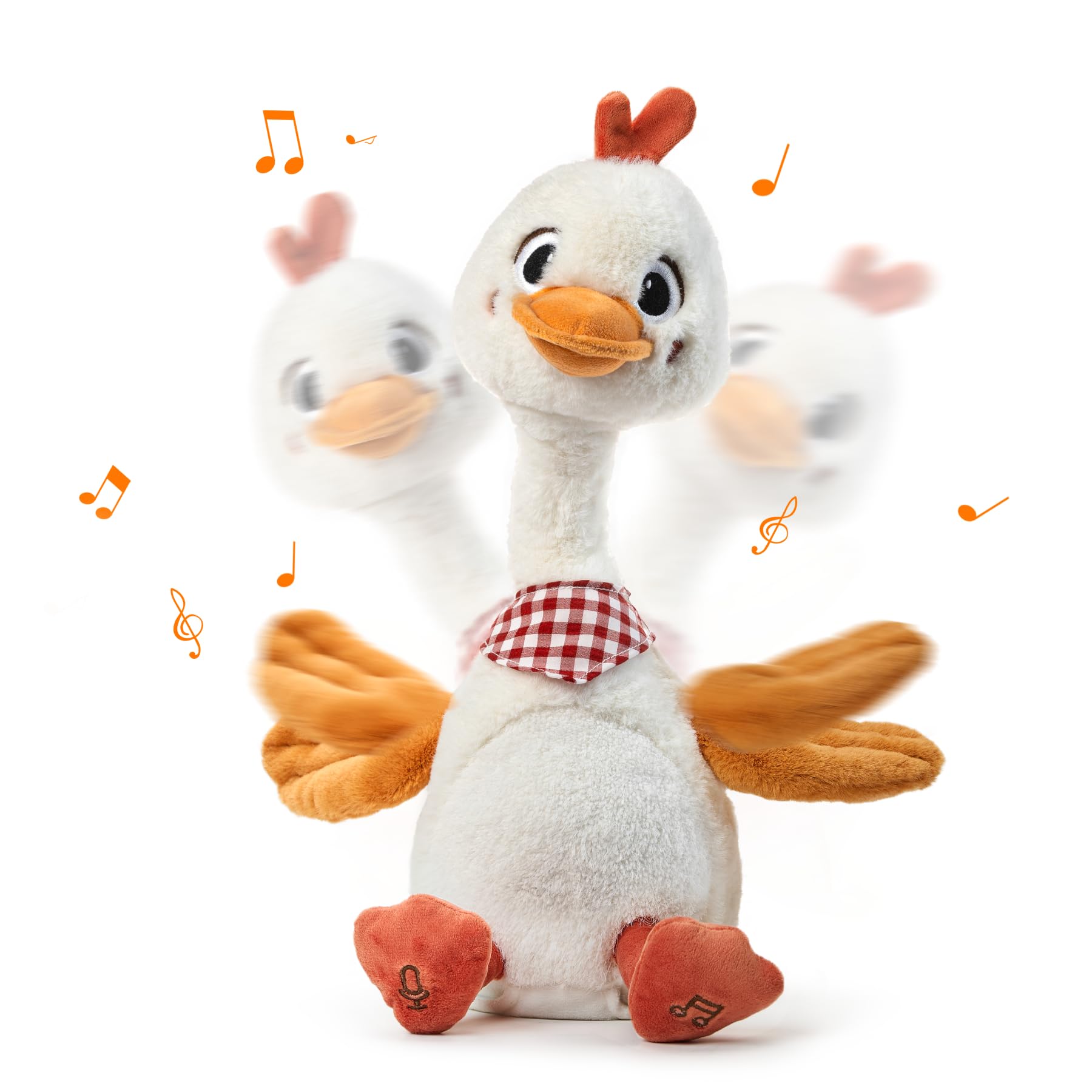 Brinquedo Talking Dancing Duck Tumama Soft Plush Para Crianças