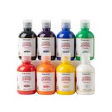Tinta Tempera Fantastory Para Crianças, 8 Cores, 250 Ml, Lavável