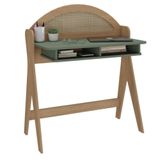 Escrivaninha Ceci 100% Mdf Carvalho/verde Menta