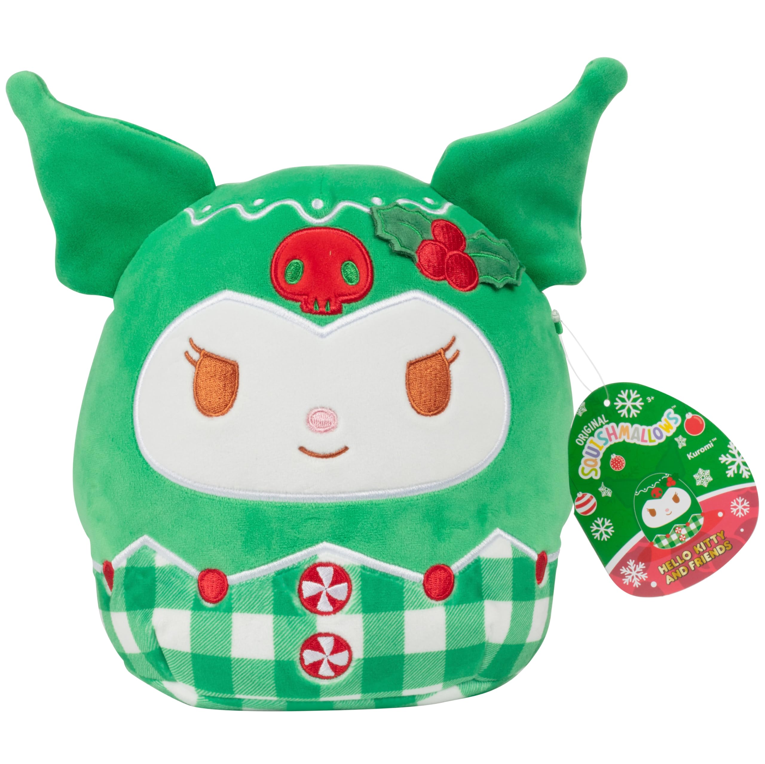 Brinquedo De Pelúcia Squishmallows Original Kuromi 20cm Hello Kitty
