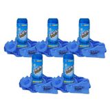Kit 5 Flanela Magica Toalha De Secagem Automotiva Original