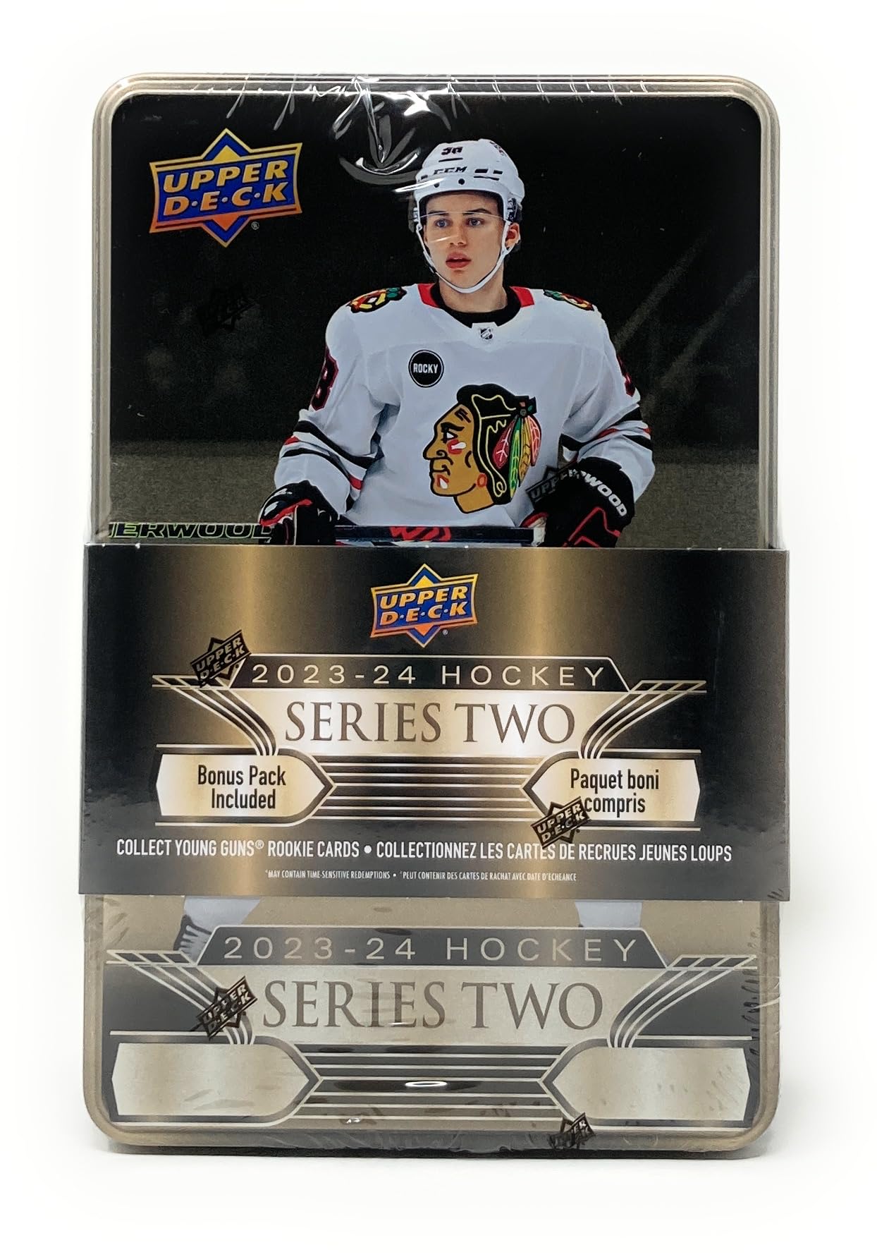 Hockey Tin Upper Deck Series 2 2023-24 Com 12 Cartas Por Pacote
