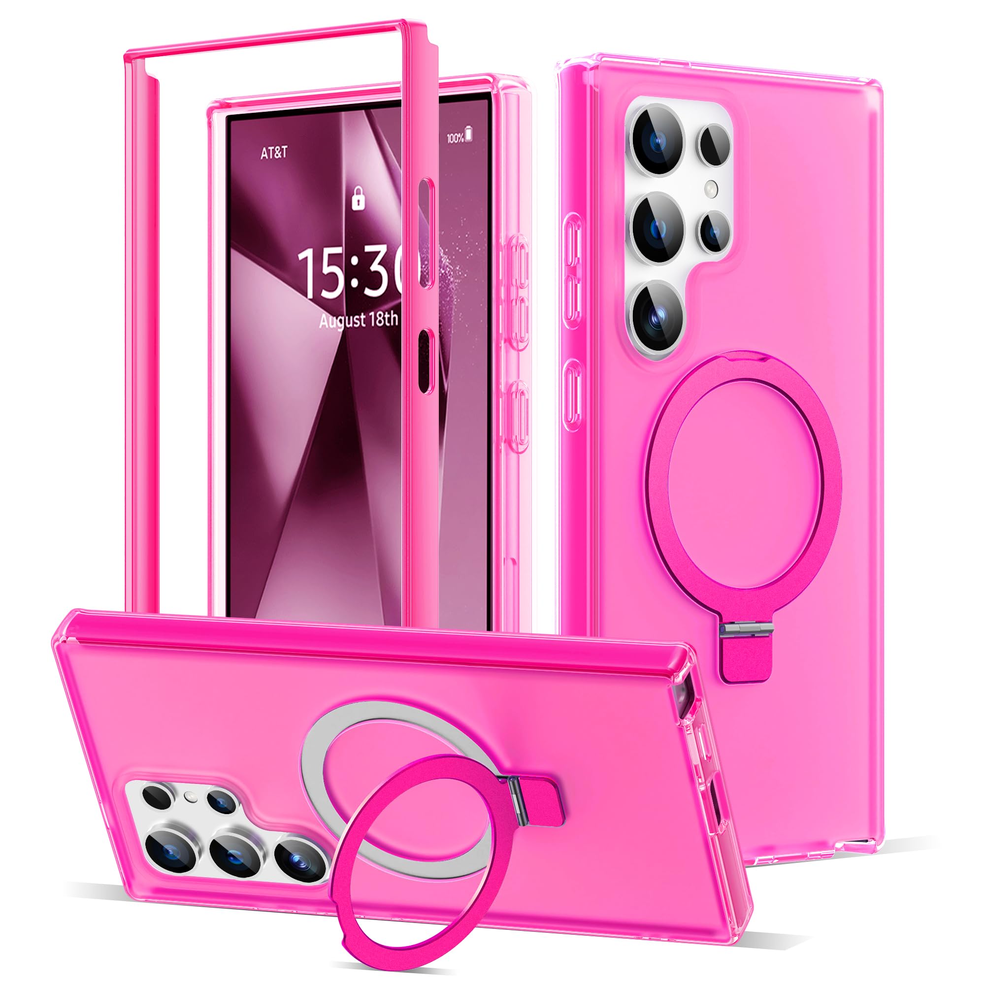 Capa De Telefone Riasolin Para Samsung Galaxy S24 Ultra Com Suporte De Anel