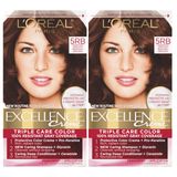 Cor De Cabelo L&#39;oreal Paris Excellence Creme 5rb Medium Reddish