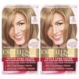 Cor De Cabelo L&#39;oreal Paris Excellence Creme 8 Medium Blonde X2