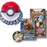 Pacote De Festa Pokémon Tcg Com 50 Cartas Variadas, 1 Ultra Rara