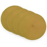Jogo Americano Redondo 38cm Lg2003 4 Peças - Rafimex Dourado