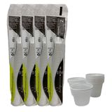 Copo Descartável 50ml Branco 1000 Copos Plástico Café Chá