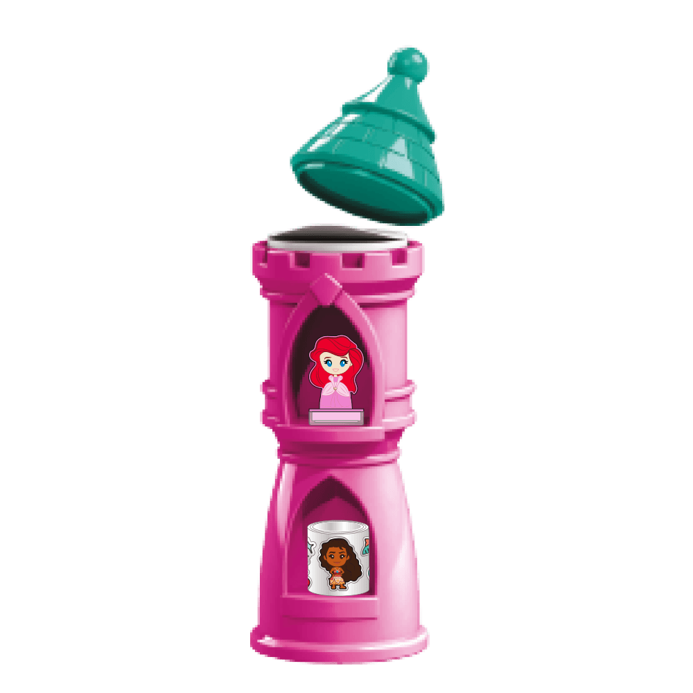 Kit Carimbo Castelo Princesas Rosa Disney