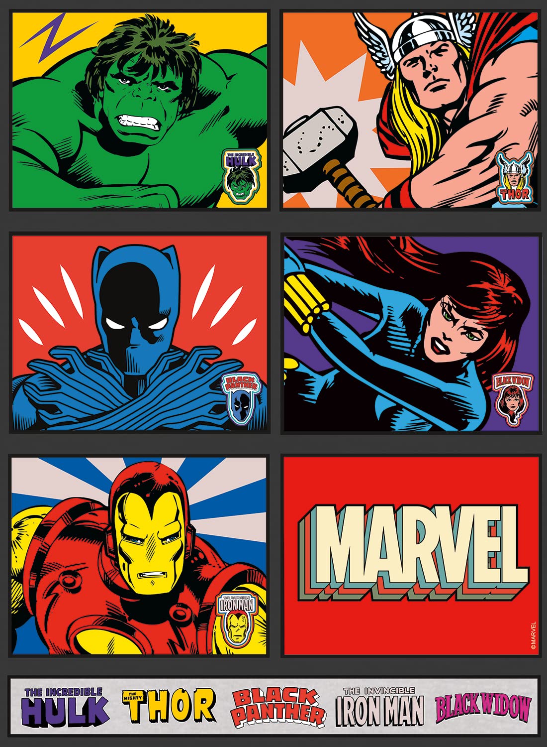 Quebra-cabeça Buffalo Games Marvel Avengers 100 Peças