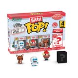 Mini Brinquedos Colecionáveis, Pacote Com 4, Funko Bitty Pop! Rudolph