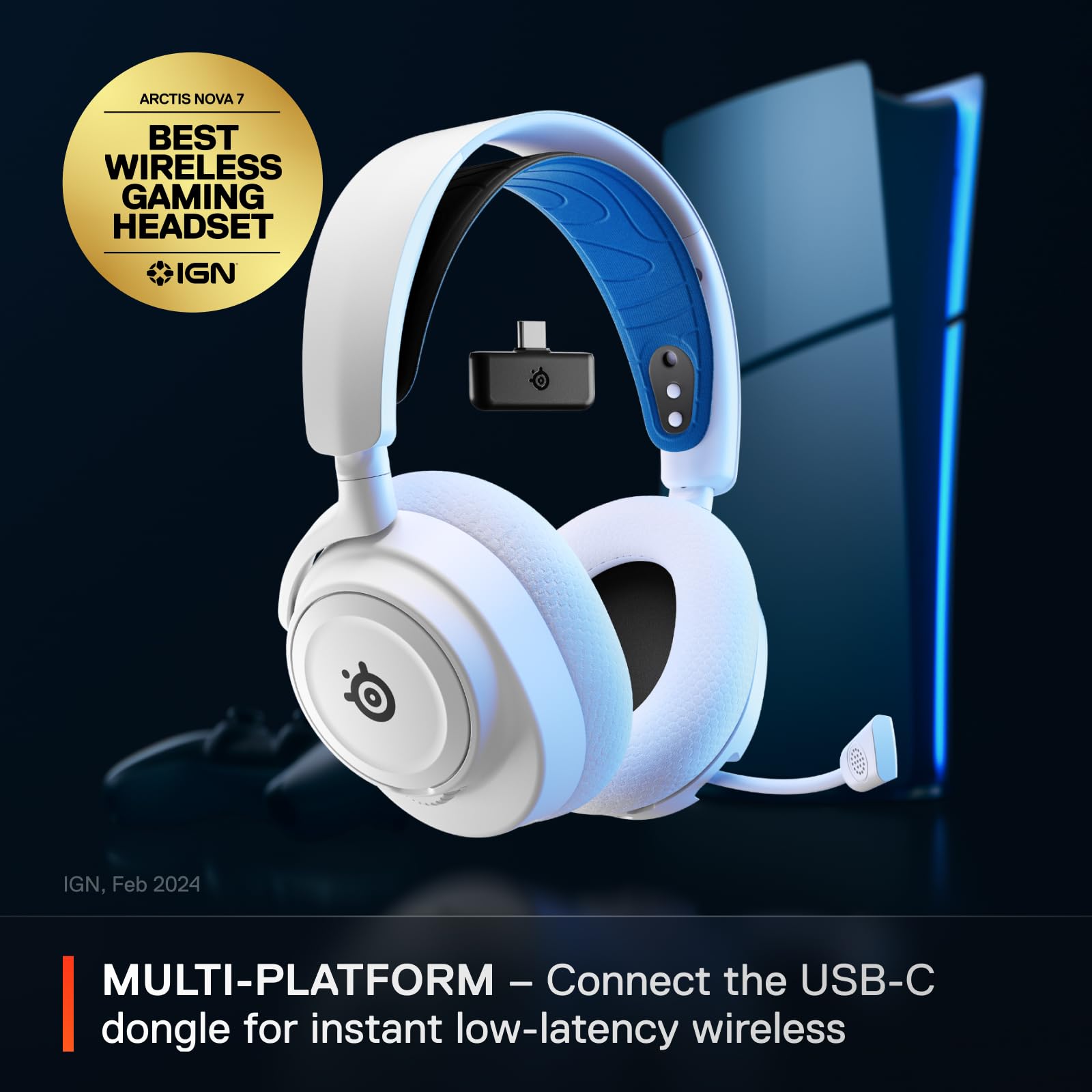 Fone De Ouvido Para Jogos Steelseries Arctis Nova 7p Wireless