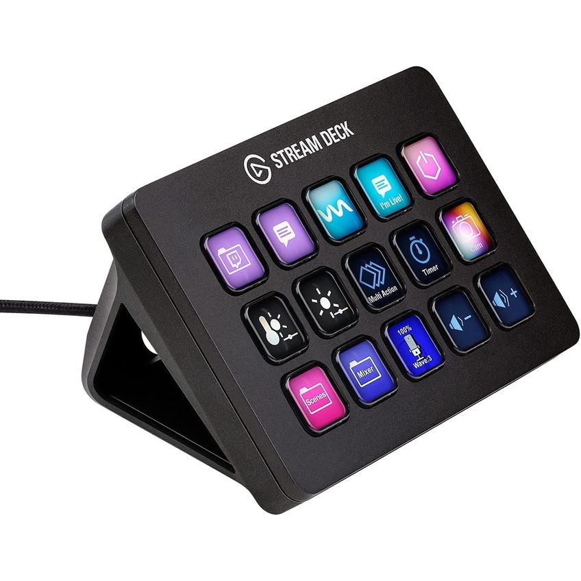 Controlador De Estúdio Elgato Stream Deck Mk.2 Com 15 Teclas Macro