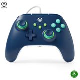 Controlador Com Fio Gamepad Powera Para Xbox Series X|s - Mariner Blue