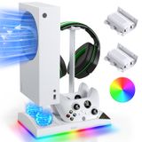 Suporte De Ventilador De Refrigeração E Carregador Para Xbox Series S Fyoung White