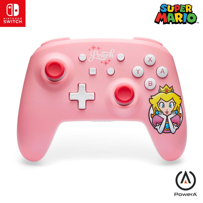 Controlador Sem Fio Powera Princess Peach Para Nintendo Switch