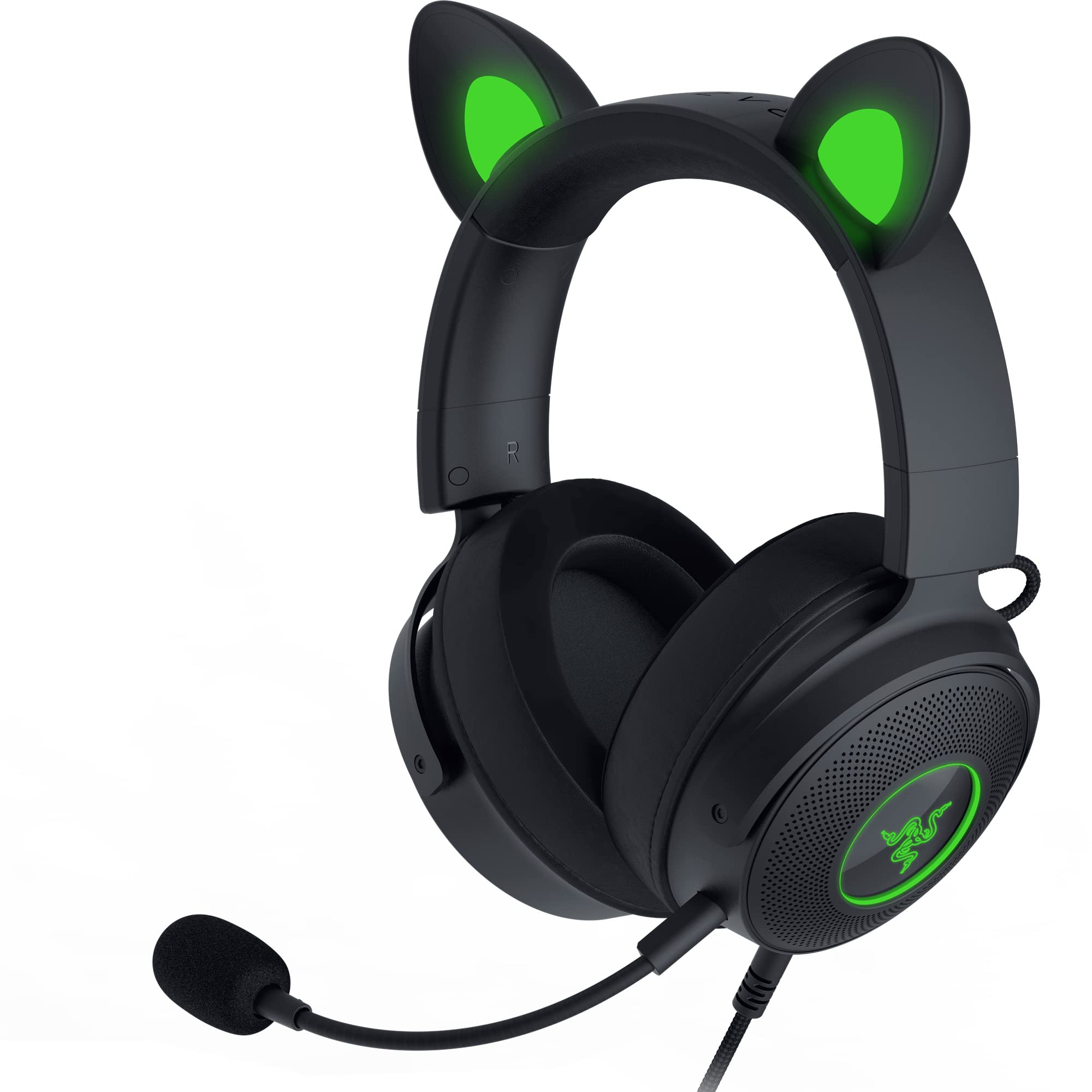 Fone De Ouvido Razer Kraken Kitty V2 Pro Com Fio Rgb Com Som 7.1