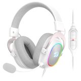 Fone De Ouvido Para Jogos Redragon H510 Zeus-x Rgb 7.1 Branco