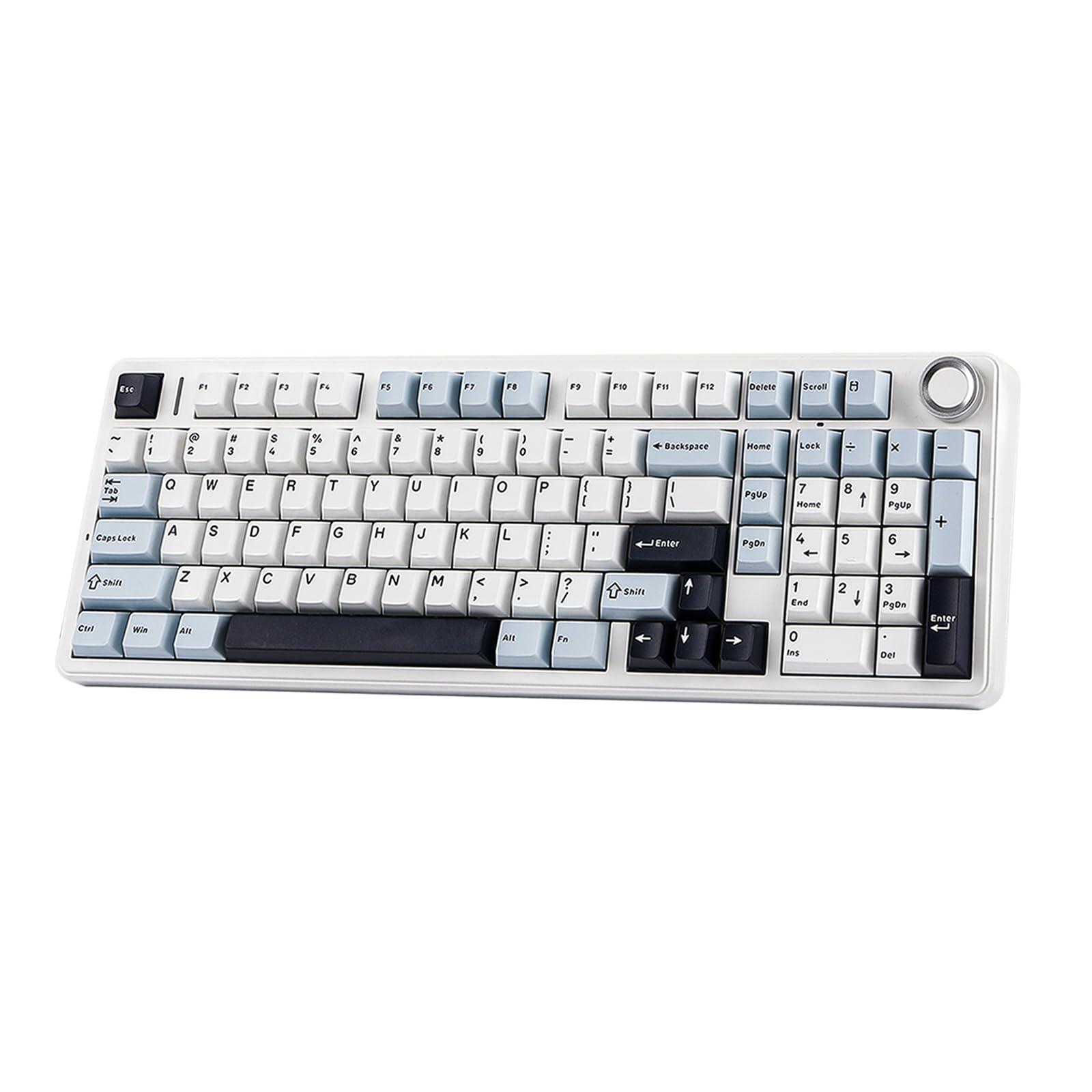 Teclado Para Jogos Sem Fio Epomaker X Aula F99 Pro Azul E Branco