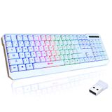 Teclado Para Jogos Sem Fio Klim Chroma Rgb Com Bateria Recarregável
