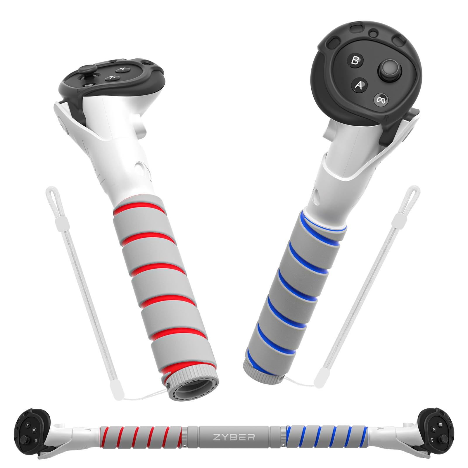 Extensões De Controlador Zyber Gorilla Tag Long Arms Quest 3