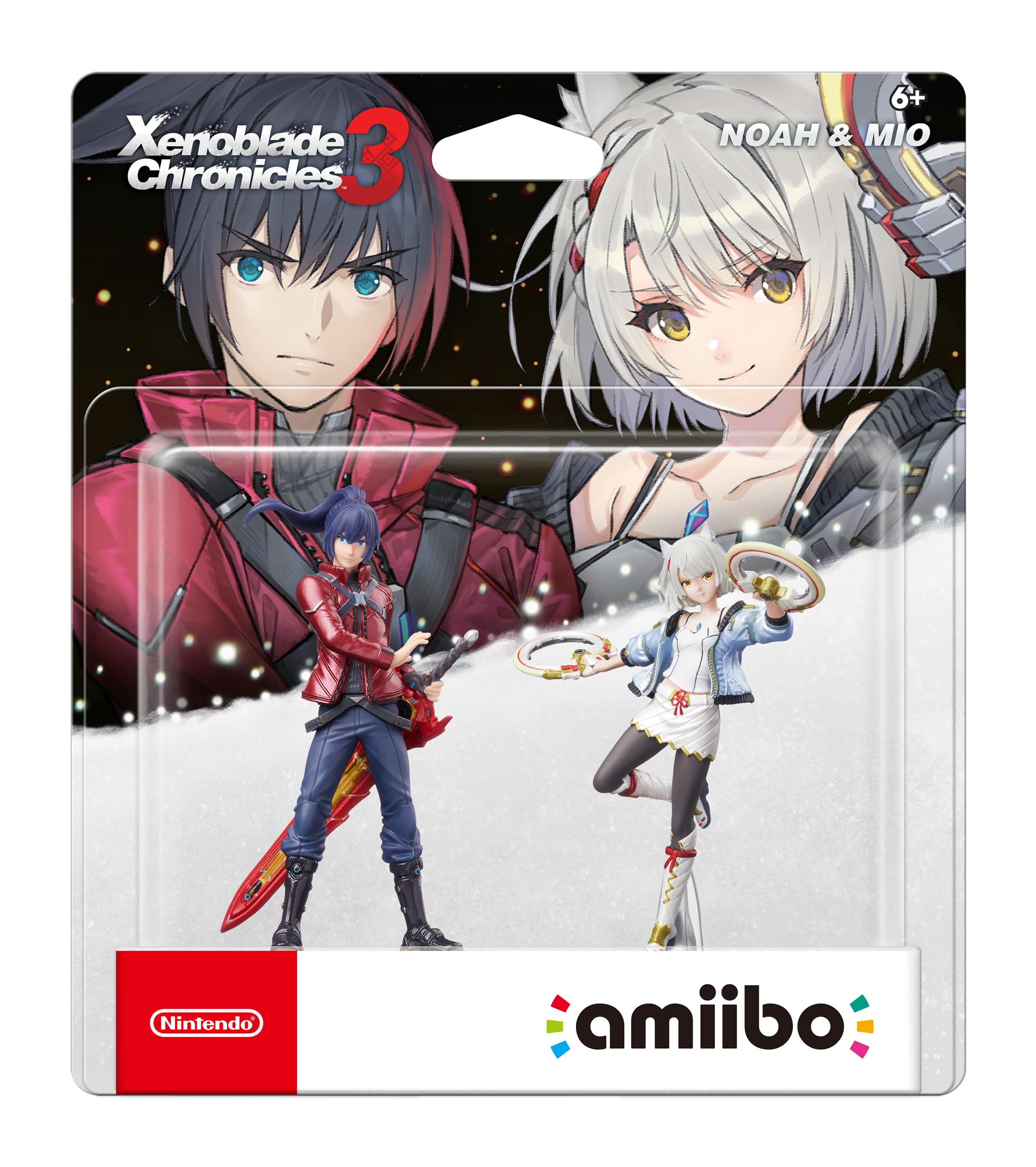 Amiibo Noah + Mio, Pacote Com 2, Xenoblade Chronicles, Série 3