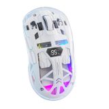 Mouse Para Jogos Sem Fio Ziyou Lang A2 Transparente Com 4000 Dpi