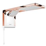 Chuveiro Ducha Lorenzetti Acqua Duo Ultra Branco Rose Gold 5500w 110v