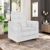 Poltrona Para Sala Confortável Decorativa Isa Bouclê