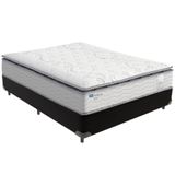 Cama Box Preto E Colchão Amsterdã Molas Ensacadas Casal Probel