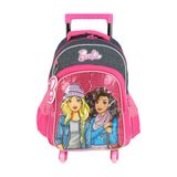 Mochila De Rodinhas Escolar Barbie Azul Luxcel