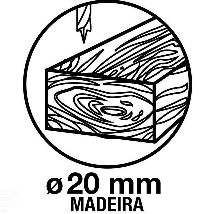 Parafusadeira/furadeira 280 W 3/8" 127 V Para Uso Profissional Com Velocidade Variável E - imagem 5