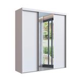 Guarda-roupa Casal Com Espelho Ofélia 2 Pt 2 Gv Branco