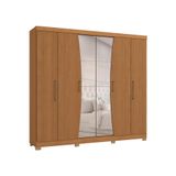 Guarda-roupa Casal Com Espelho Angers 6 Pt 3 Gv Canela