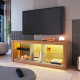 Rack Par Tv Até 55 Polegadas Leona Com Led Mel E Arenas 136 Cm
