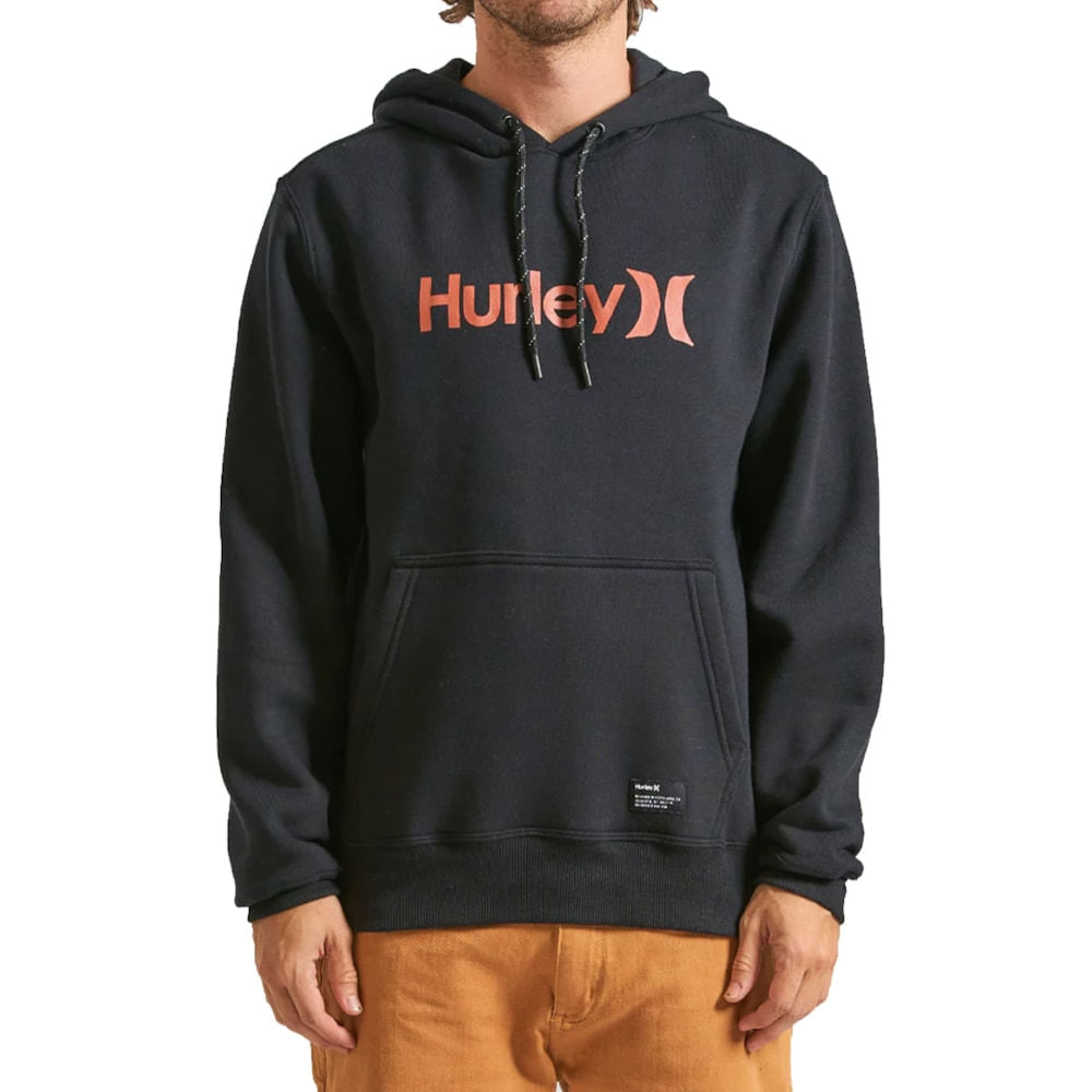 Moletom Canguru Hurley One Only Preto
