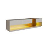 Rack Para Tv Até 65 Polegadas Violet Com Led 3 Gv Arenas E Mel