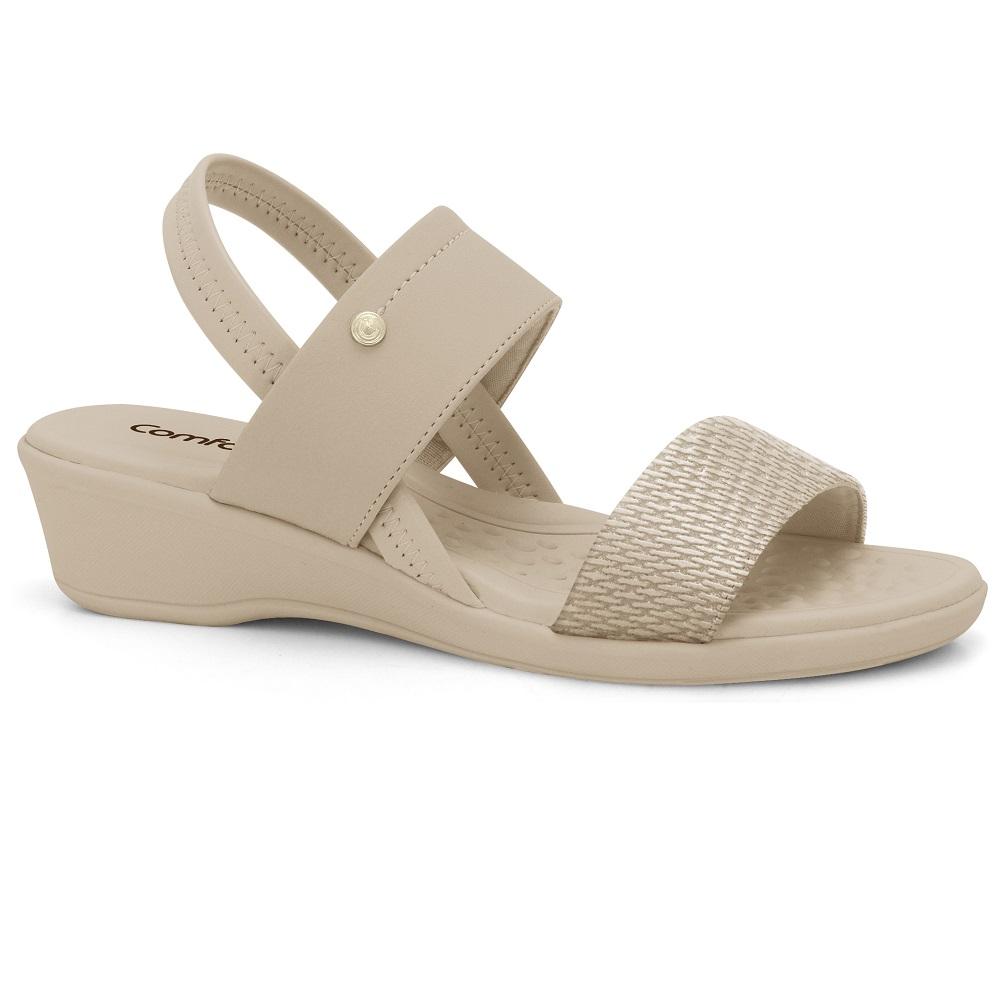 Sandalia Comfortflex Ref 2472403-3 Creme 037