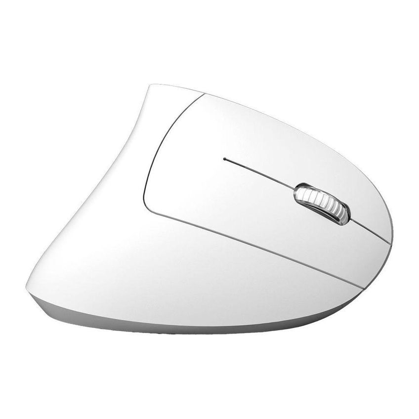 Mouse Sem Fio Recarregável 2.4 Ghz Vertical Ergonomico Ortopedico Power Fit 1600 Dpi Branco Usb - Pm300 - imagem 4