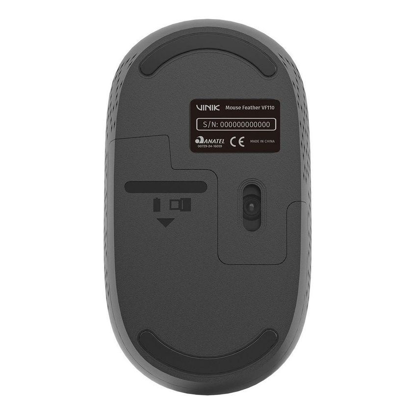 Mouse Sem Fio Vinik Feather Vf120 1200dpi - Preto - imagem 5