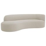 Divã Recamier Orgânico Tokyo 160cm Lado Esquerdo Linho - Amarena Móveis Cor Bege