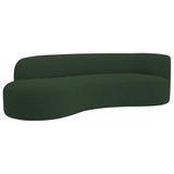 Divã Recamier Orgânico Tokyo 160cm Lado Esquerdo Linho - Amarena Móveis Cor Verde